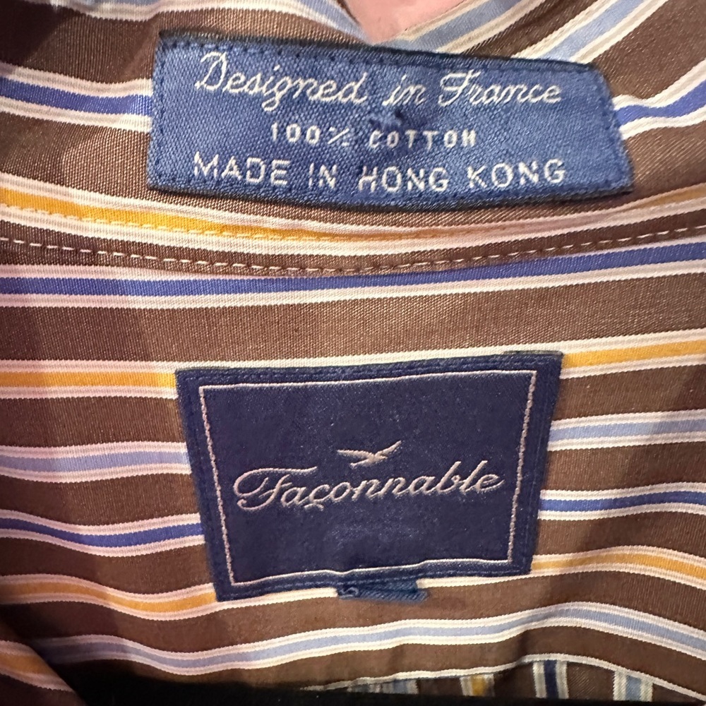 Faconnable Multicolor Striped Button-Down Shirt - image 3